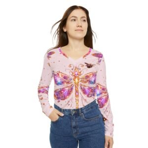 echoflame dragonfly v neck long sleeve