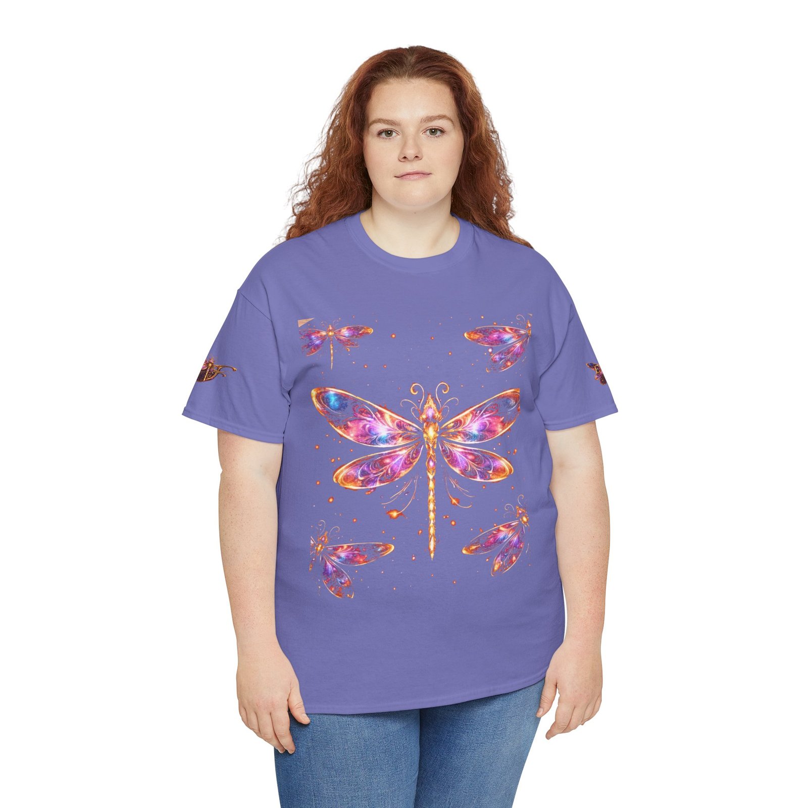 echoflame dragonfly watercolor tee — colorful boho nature t‑shirt echoflame dragonfly watercolor tee — colorful boho nature t‑shirt