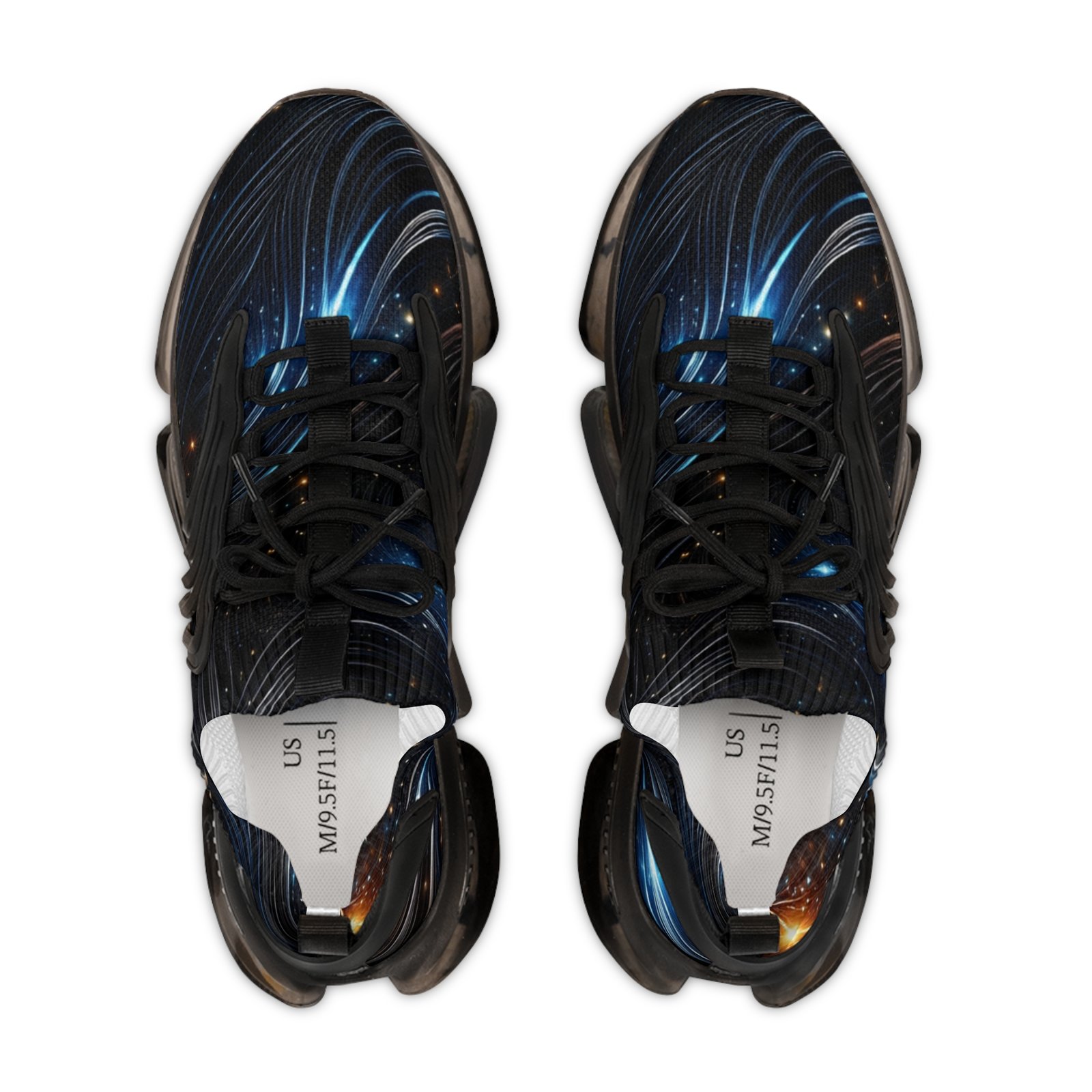 echoflame men's mesh sneakers — galaxy swirl athletic shoes echoflame men's mesh sneakers — galaxy swirl athletic shoes