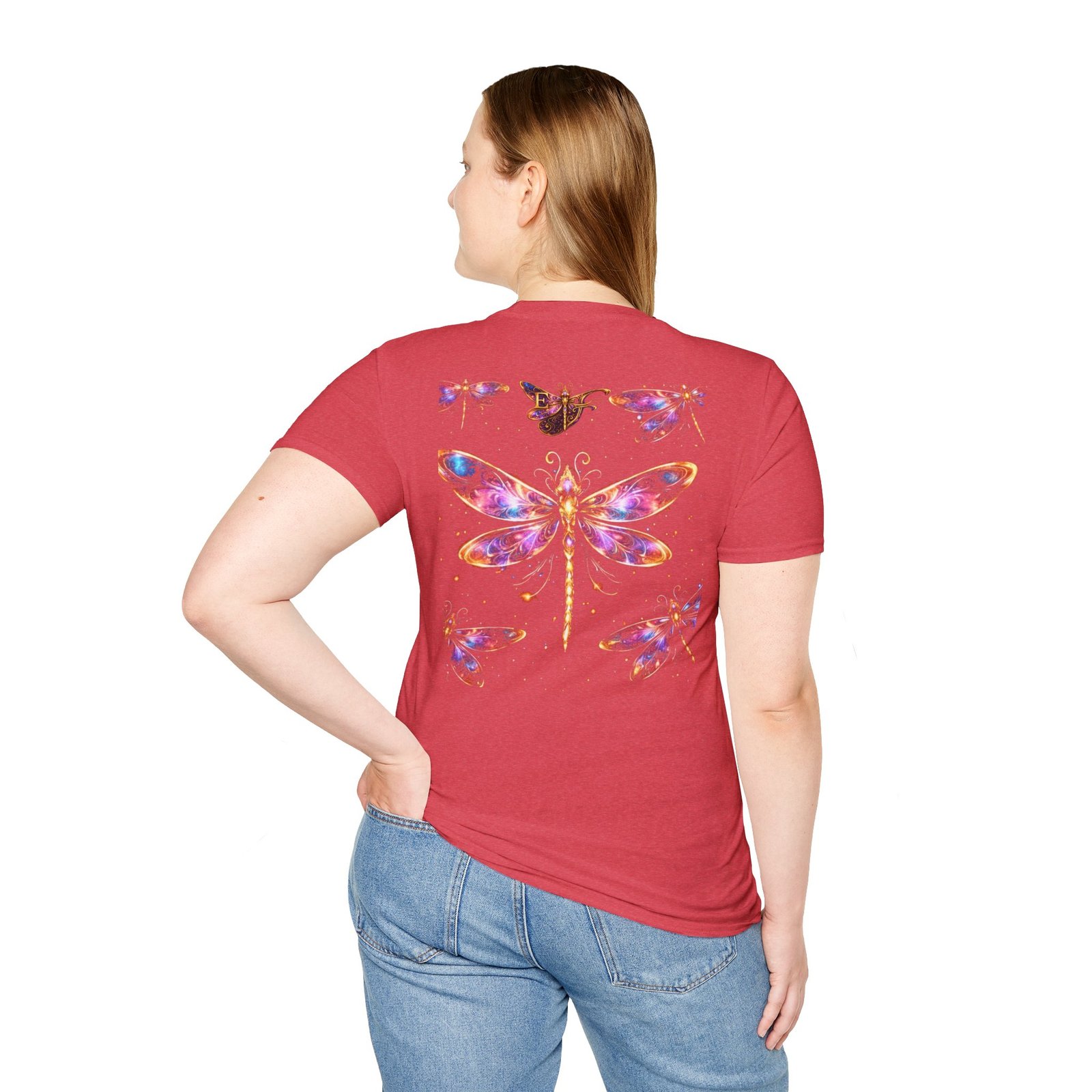 echoflame dragonfly watercolor t shirt — colorful boho nature tee for women & men echoflame dragonfly watercolor t shirt — colorful boho nature tee for women & men