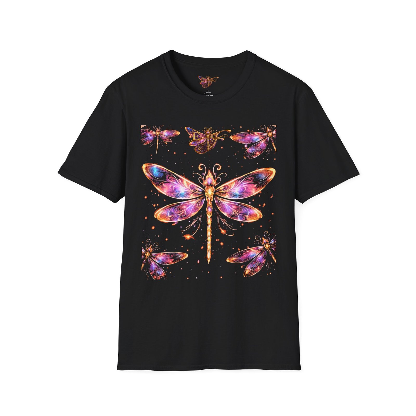 echoflame dragonfly watercolor t shirt — colorful boho nature tee for women & men echoflame dragonfly watercolor t shirt — colorful boho nature tee for women & men