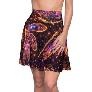 echoflame galaxy butterfly skater skirt