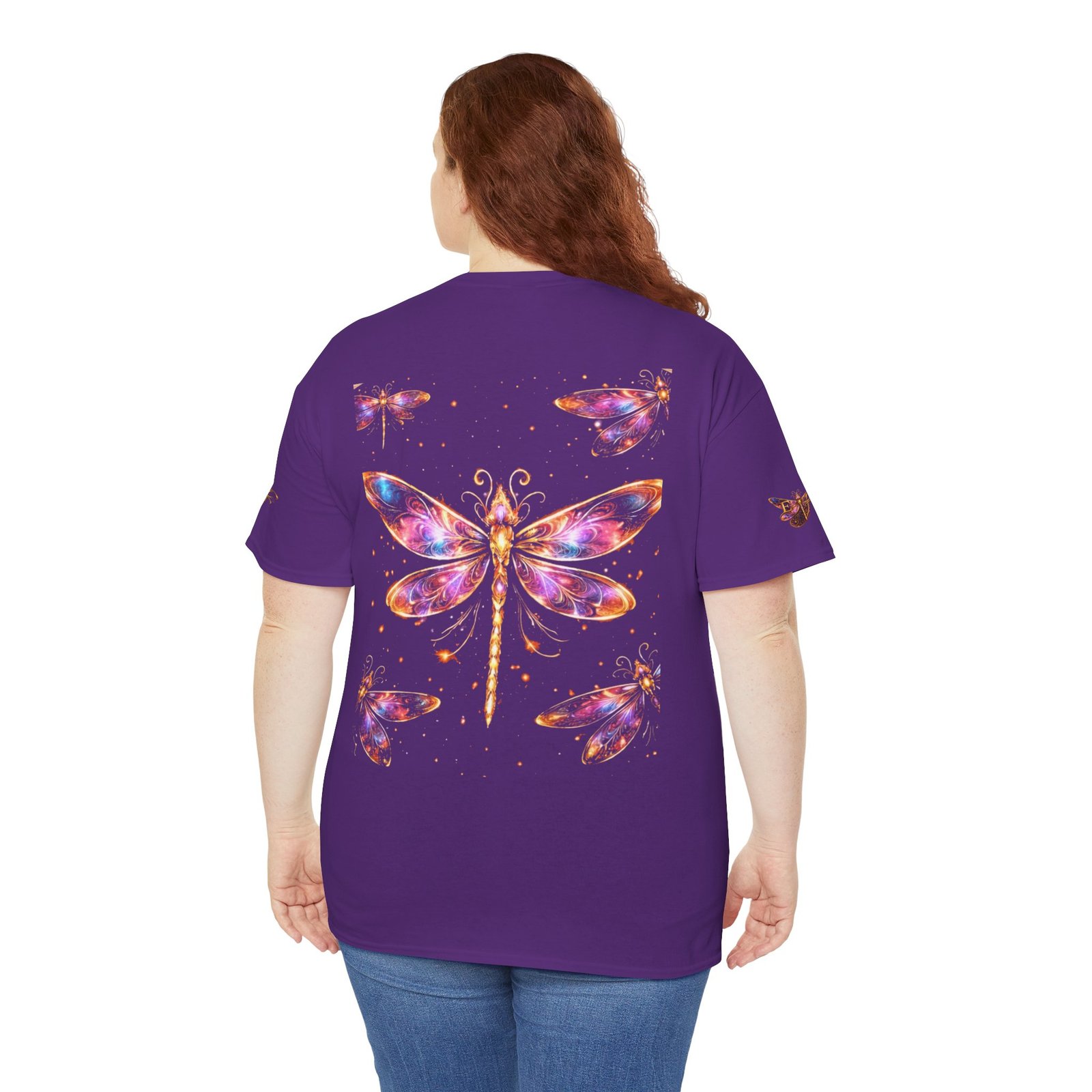 echoflame dragonfly watercolor tee — colorful boho nature t‑shirt echoflame dragonfly watercolor tee — colorful boho nature t‑shirt