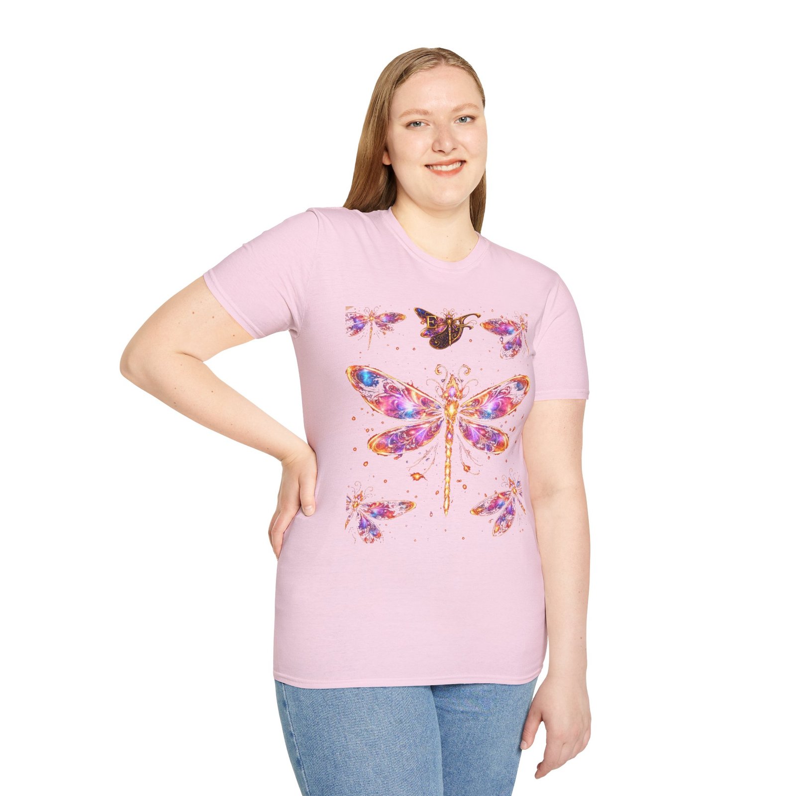 echoflame dragonfly watercolor t shirt — colorful boho nature tee for women & men echoflame dragonfly watercolor t shirt — colorful boho nature tee for women & men