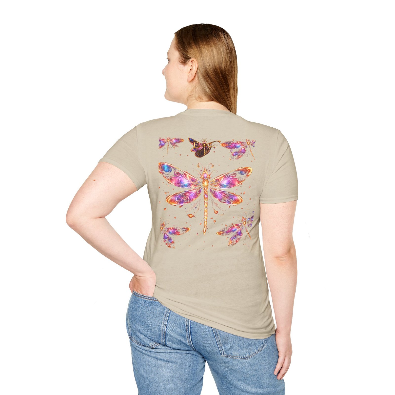 echoflame dragonfly watercolor t shirt — colorful boho nature tee for women & men echoflame dragonfly watercolor t shirt — colorful boho nature tee for women & men