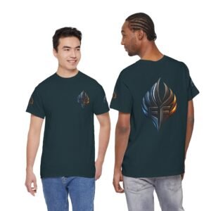 echoflame ember crest tee — minimal flame logo graphic t shirt