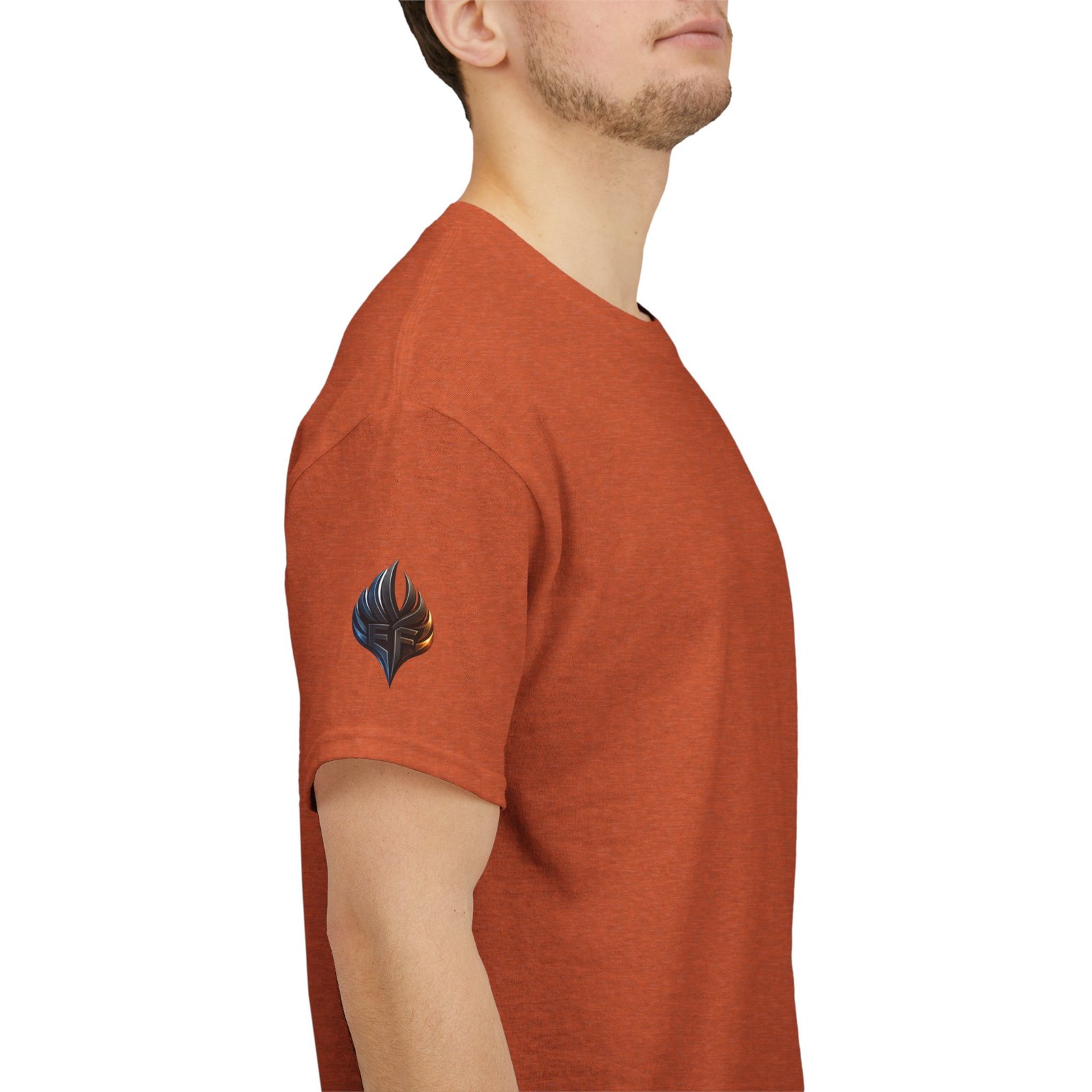 echoflame ember crest tee — minimal flame logo graphic t shirt echoflame ember crest tee — minimal flame logo graphic t shirt