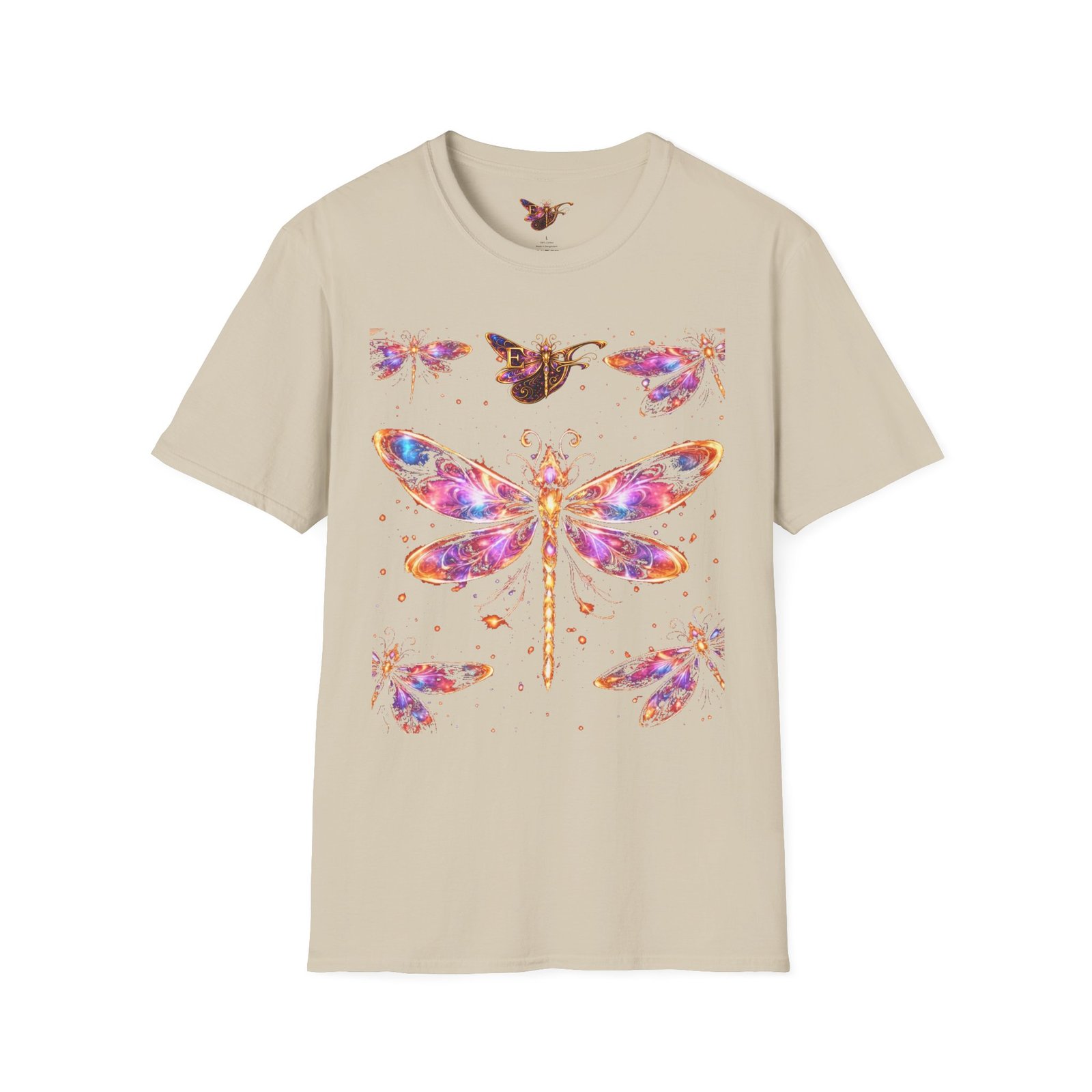 echoflame dragonfly watercolor t shirt — colorful boho nature tee for women & men echoflame dragonfly watercolor t shirt — colorful boho nature tee for women & men