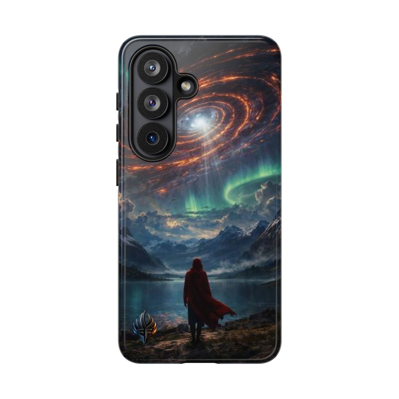 echoflame galaxy voyager tough phone case — epic aurora & spiral nebula protection echoflame galaxy voyager tough phone case — epic aurora & spiral nebula protection