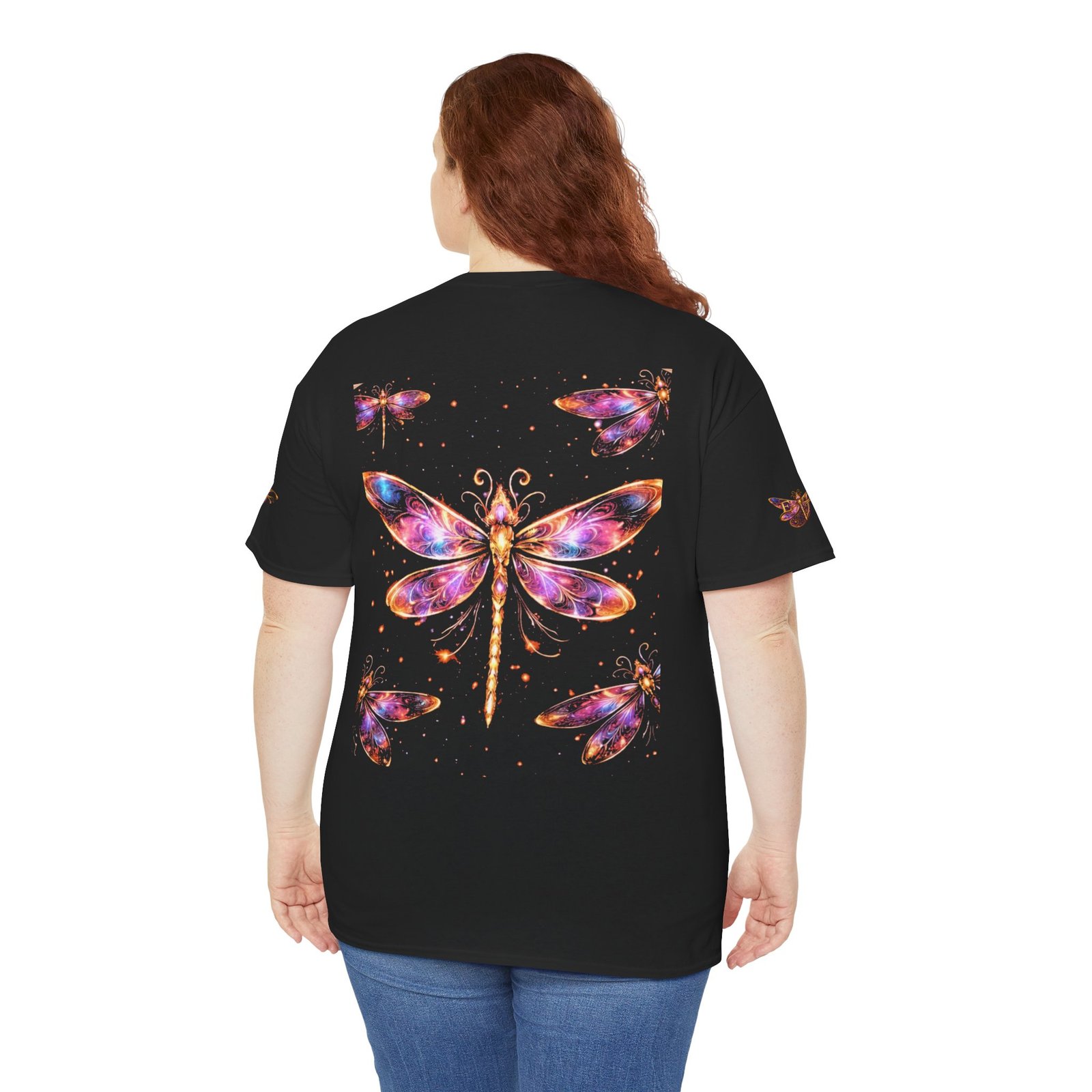 echoflame dragonfly watercolor tee — colorful boho nature t‑shirt echoflame dragonfly watercolor tee — colorful boho nature t‑shirt