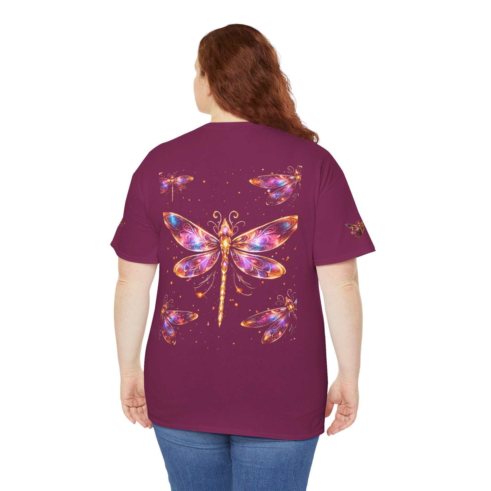 echoflame dragonfly watercolor tee — colorful boho nature t‑shirt echoflame dragonfly watercolor tee — colorful boho nature t‑shirt