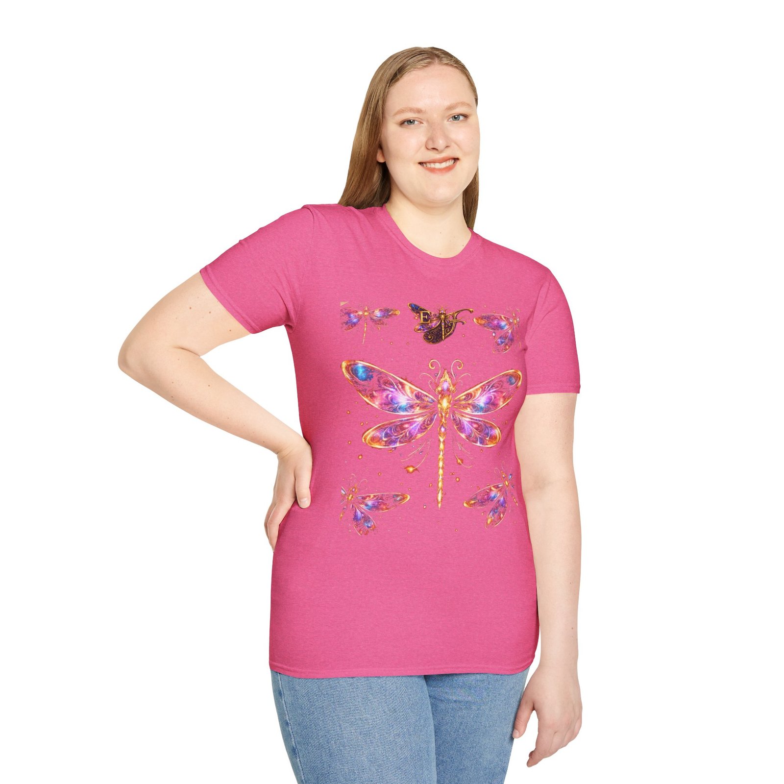 echoflame dragonfly watercolor t shirt — colorful boho nature tee for women & men echoflame dragonfly watercolor t shirt — colorful boho nature tee for women & men