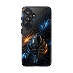 echoflame galaxy emblem phone case — futuristic space armor design