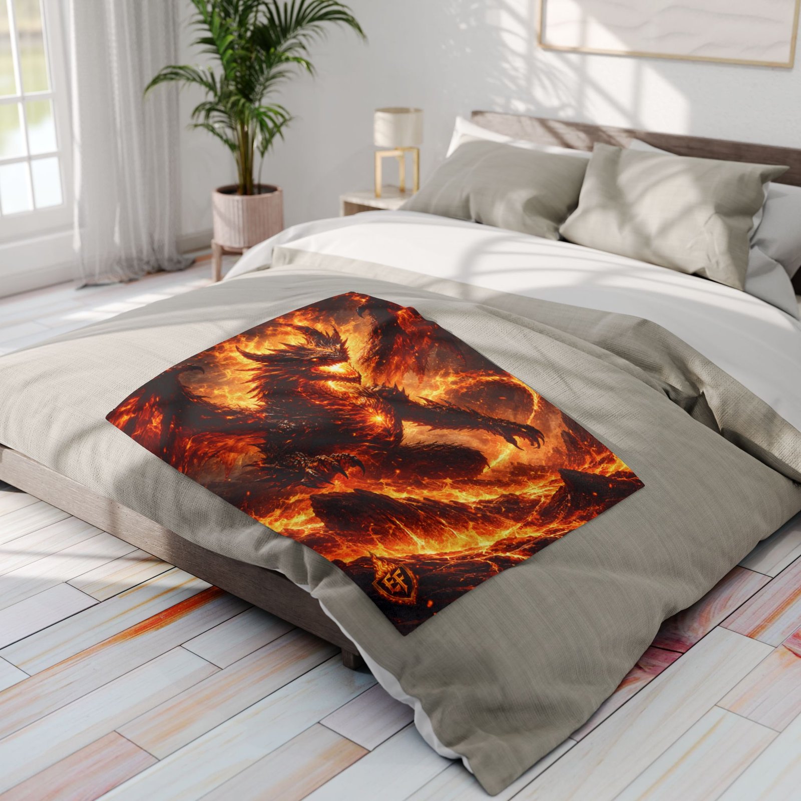 echoflame fiery phoenix fleece blanket echoflame fiery phoenix fleece blanket
