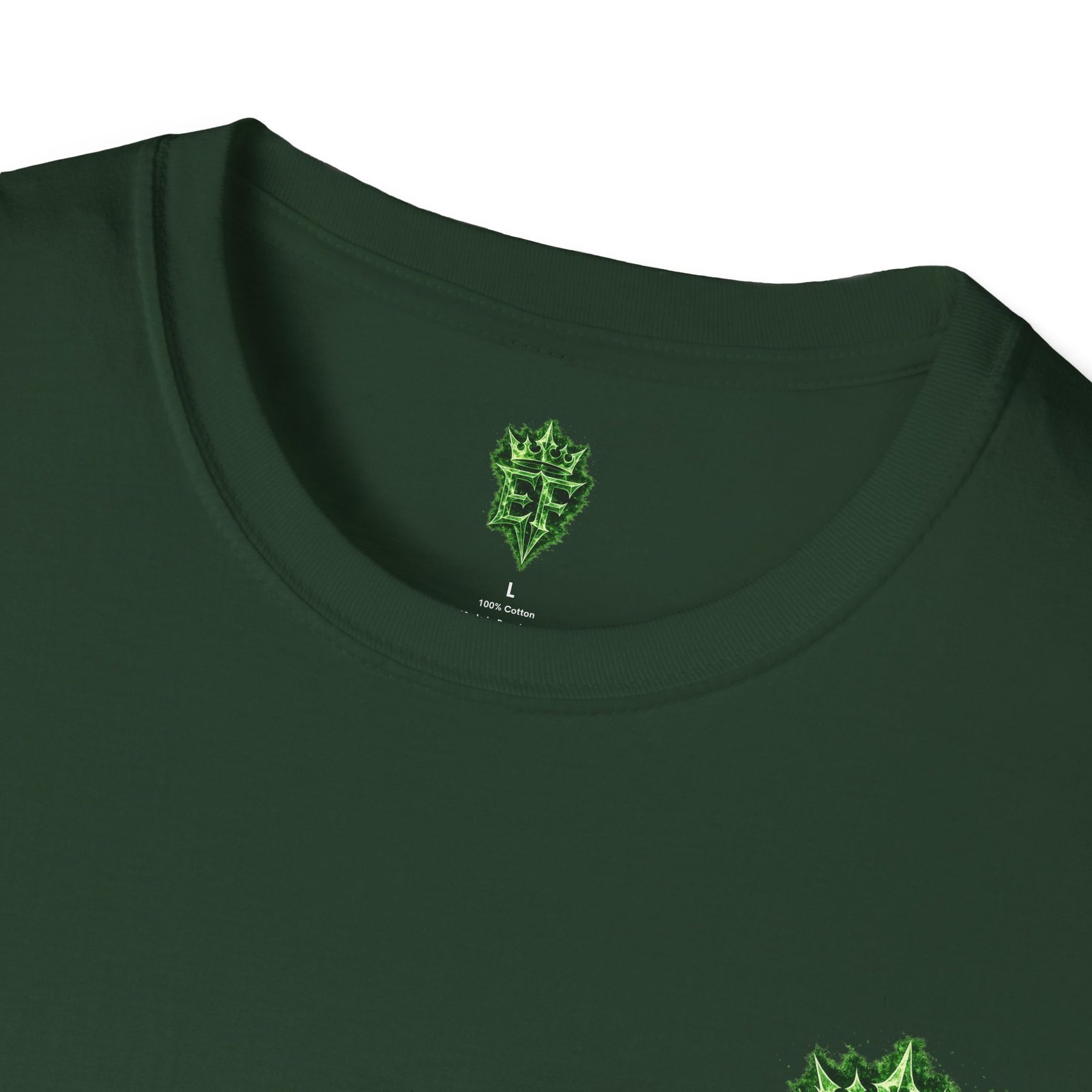 echoflame t shirt — emerald flame crown logo tee echoflame t shirt — emerald flame crown logo tee