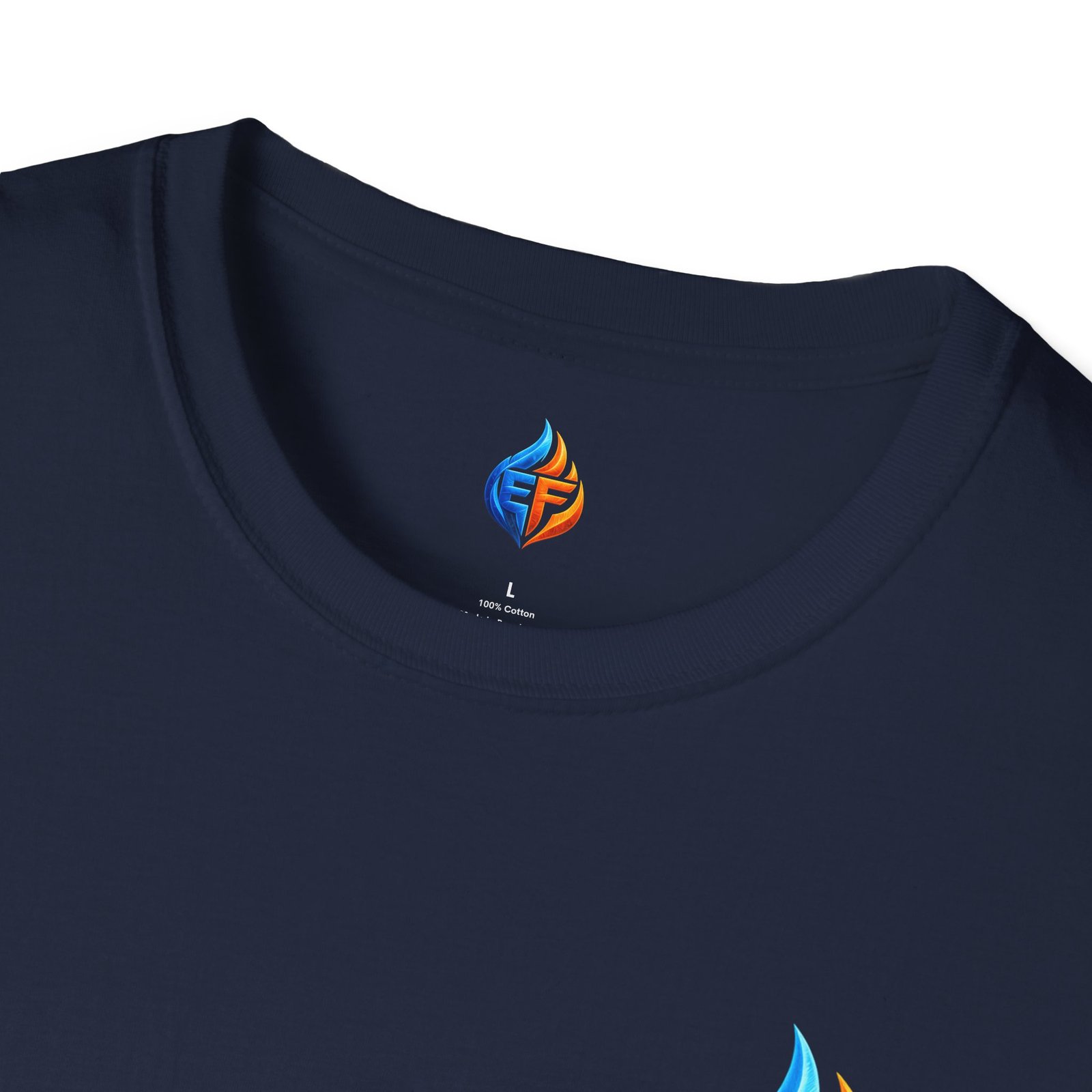 echo flame split fire & ice graphic t shirt echo flame split fire & ice graphic t shirt