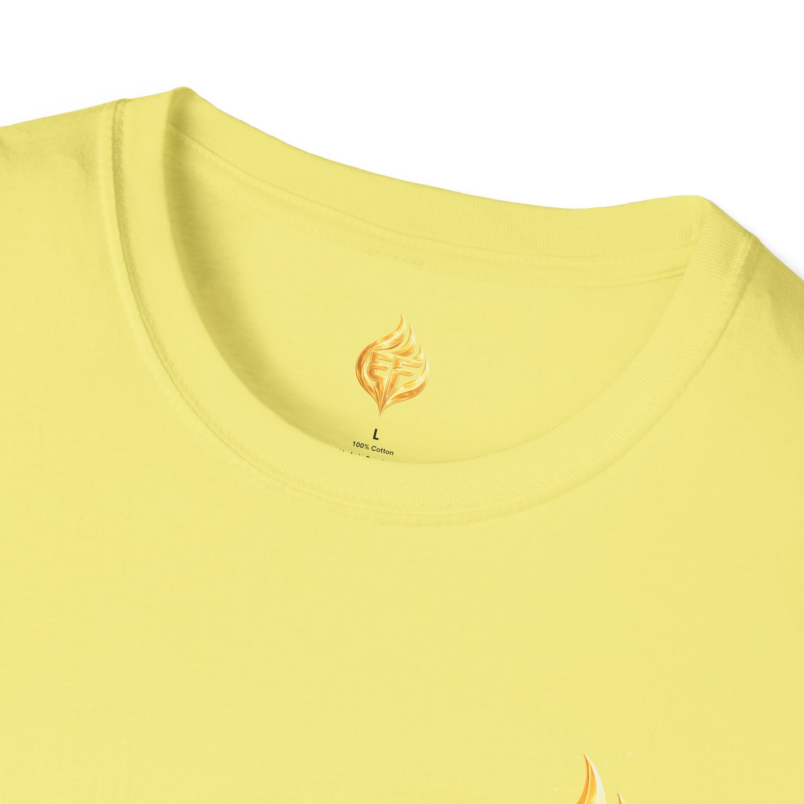 echoflame golden flame ef logo t shirt echoflame golden flame ef logo t shirt