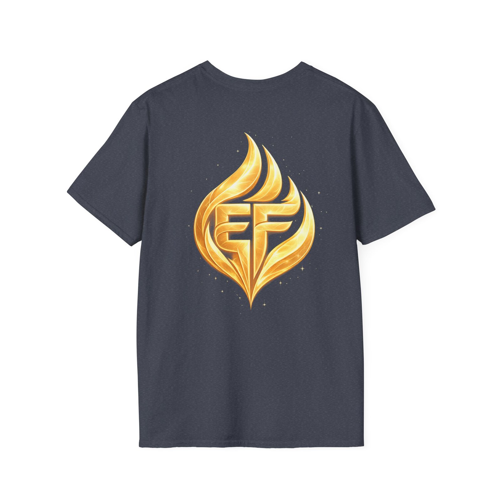 echoflame golden flame ef logo t shirt echoflame golden flame ef logo t shirt