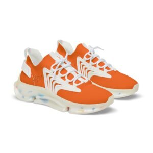 echoflame men's orange mesh sneakers — lightweight breathable athletic shoes