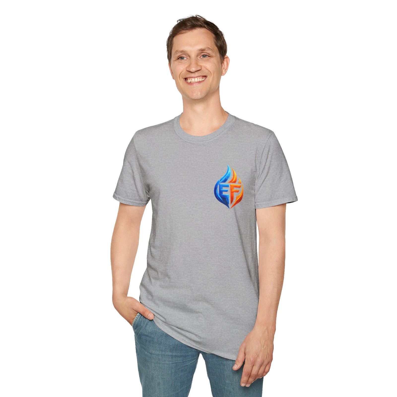 echo flame split fire & ice graphic t shirt echo flame split fire & ice graphic t shirt