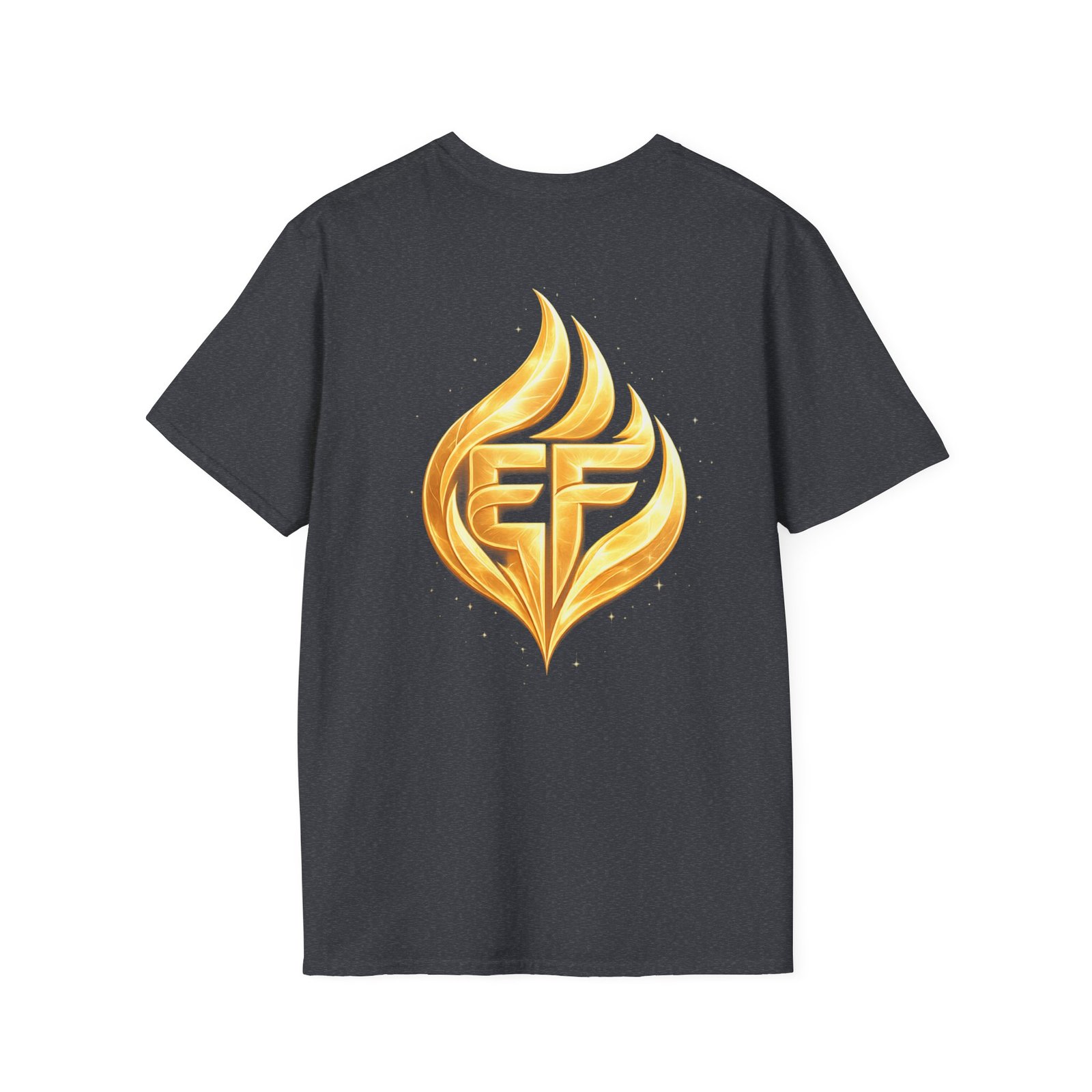 echoflame golden flame ef logo t shirt echoflame golden flame ef logo t shirt