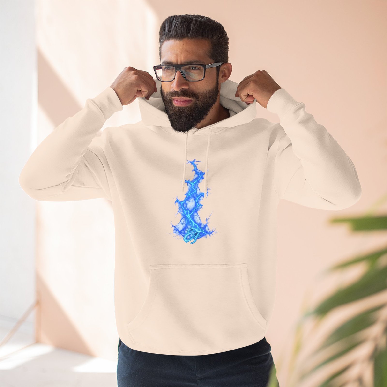 echoflame blue flame tree hoodie — ethereal lightning graphic fleece pullover echoflame blue flame tree hoodie — ethereal lightning graphic fleece pullover