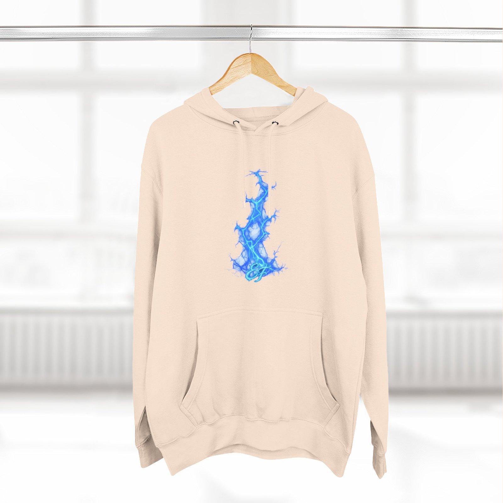 echoflame blue flame tree hoodie — ethereal lightning graphic fleece pullover echoflame blue flame tree hoodie — ethereal lightning graphic fleece pullover