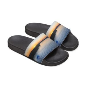 echoflame sunset lake slide sandals — men's removable‑strap beach slides