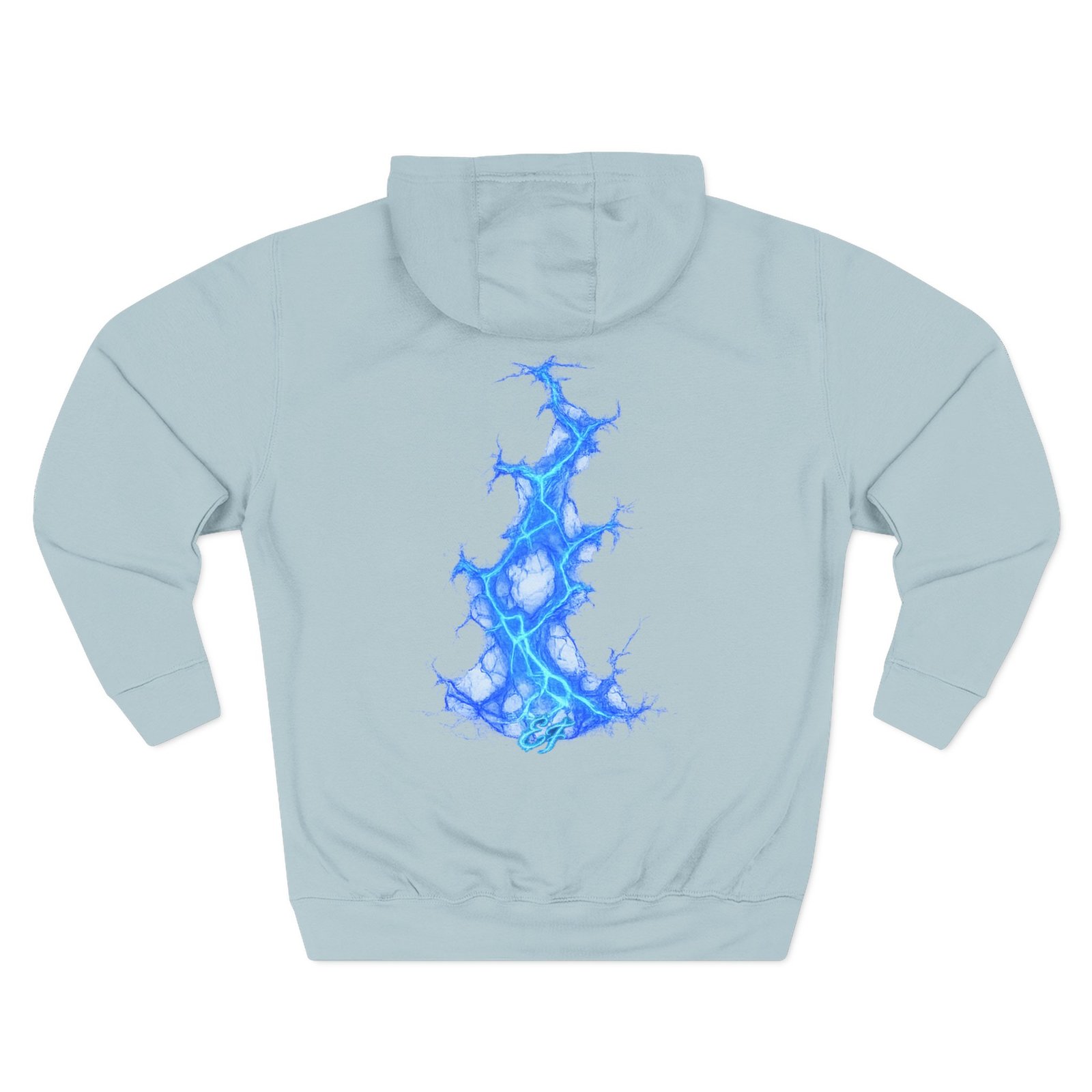 echoflame blue flame tree hoodie — ethereal lightning graphic fleece pullover echoflame blue flame tree hoodie — ethereal lightning graphic fleece pullover
