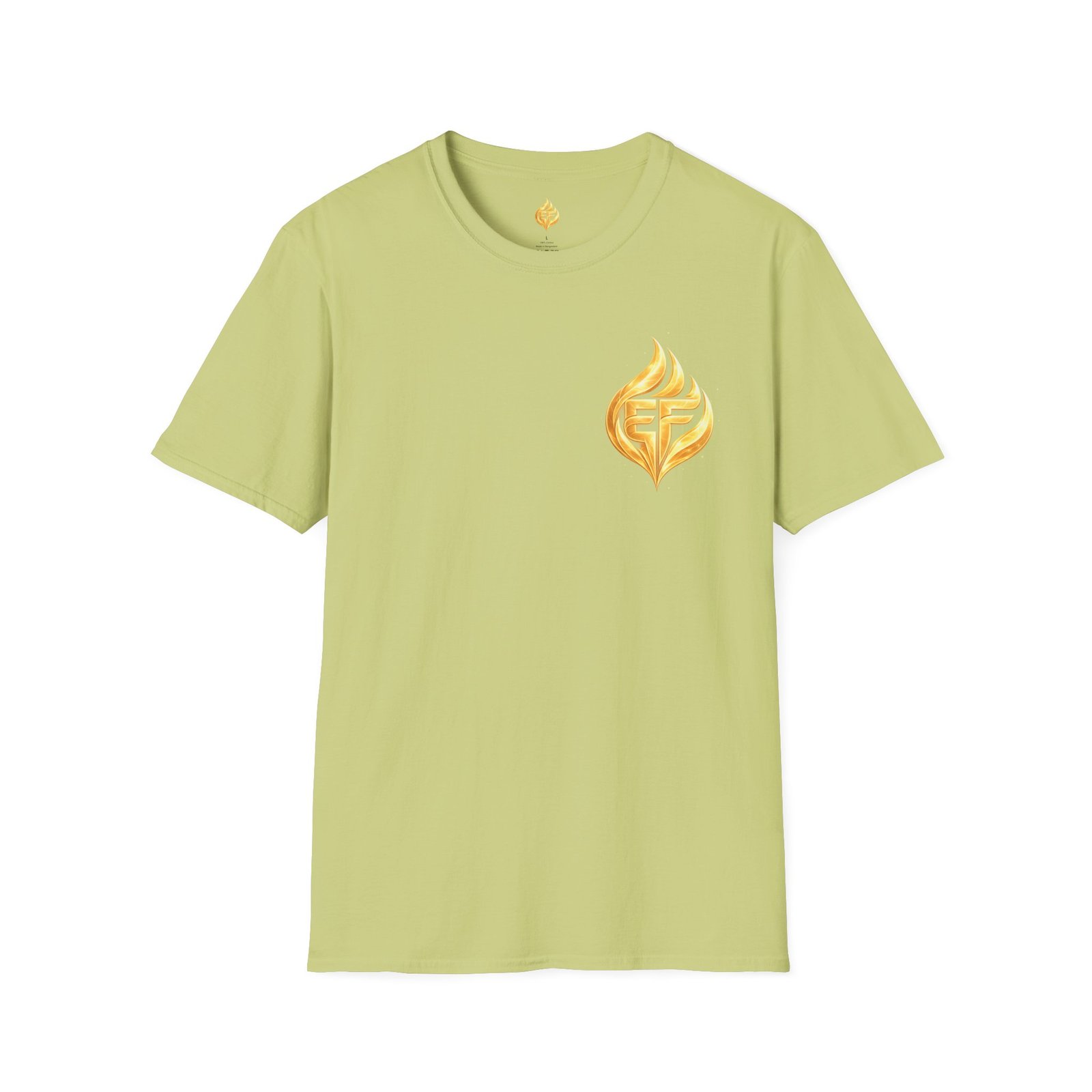 echoflame golden flame ef logo t shirt echoflame golden flame ef logo t shirt