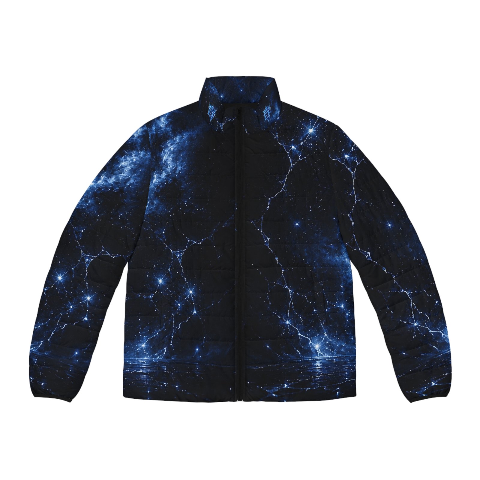 echoflame galaxy nebula puffer jacket — men’s starfield all over print echoflame galaxy nebula puffer jacket — men’s starfield all over print