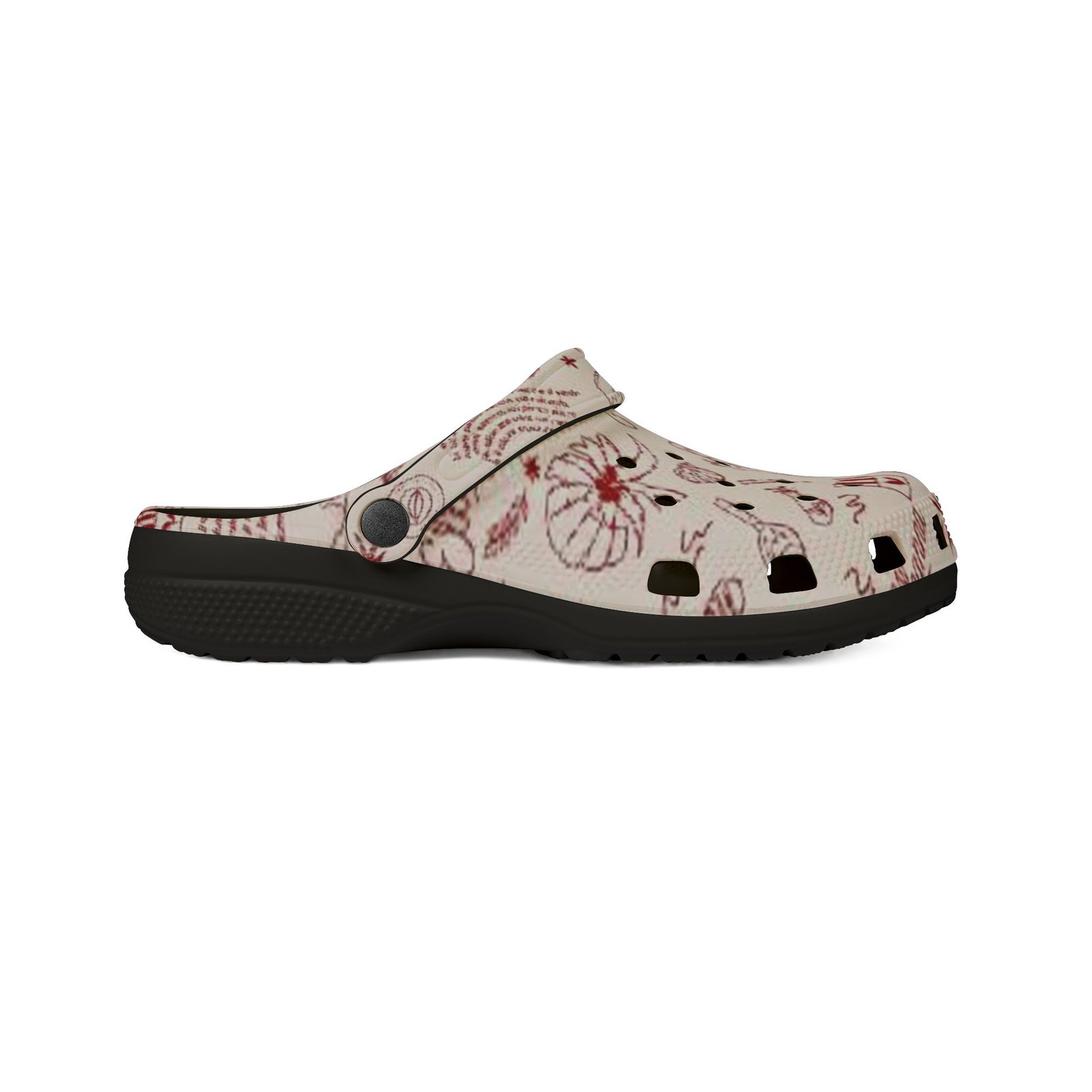 echoflame beach sketch eva foam clogs — printed summer garden pattern echoflame beach sketch eva foam clogs — printed summer garden pattern