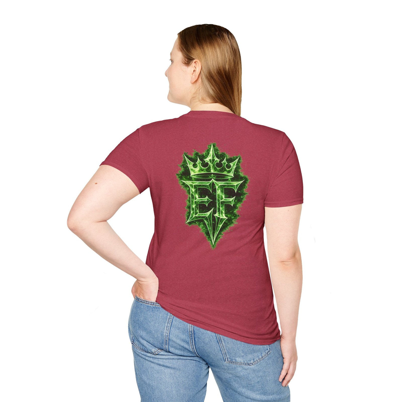 echoflame t shirt — emerald flame crown logo tee echoflame t shirt — emerald flame crown logo tee