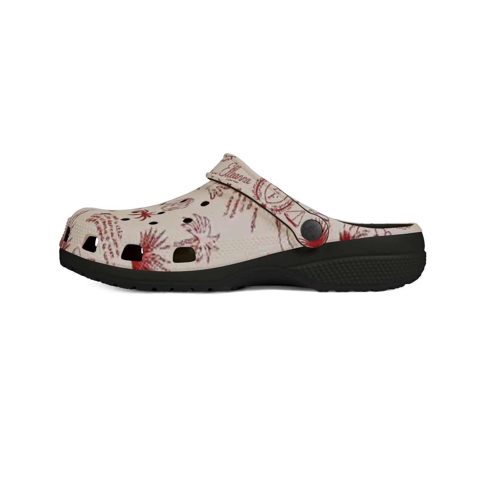 echoflame beach sketch eva foam clogs — printed summer garden pattern echoflame beach sketch eva foam clogs — printed summer garden pattern