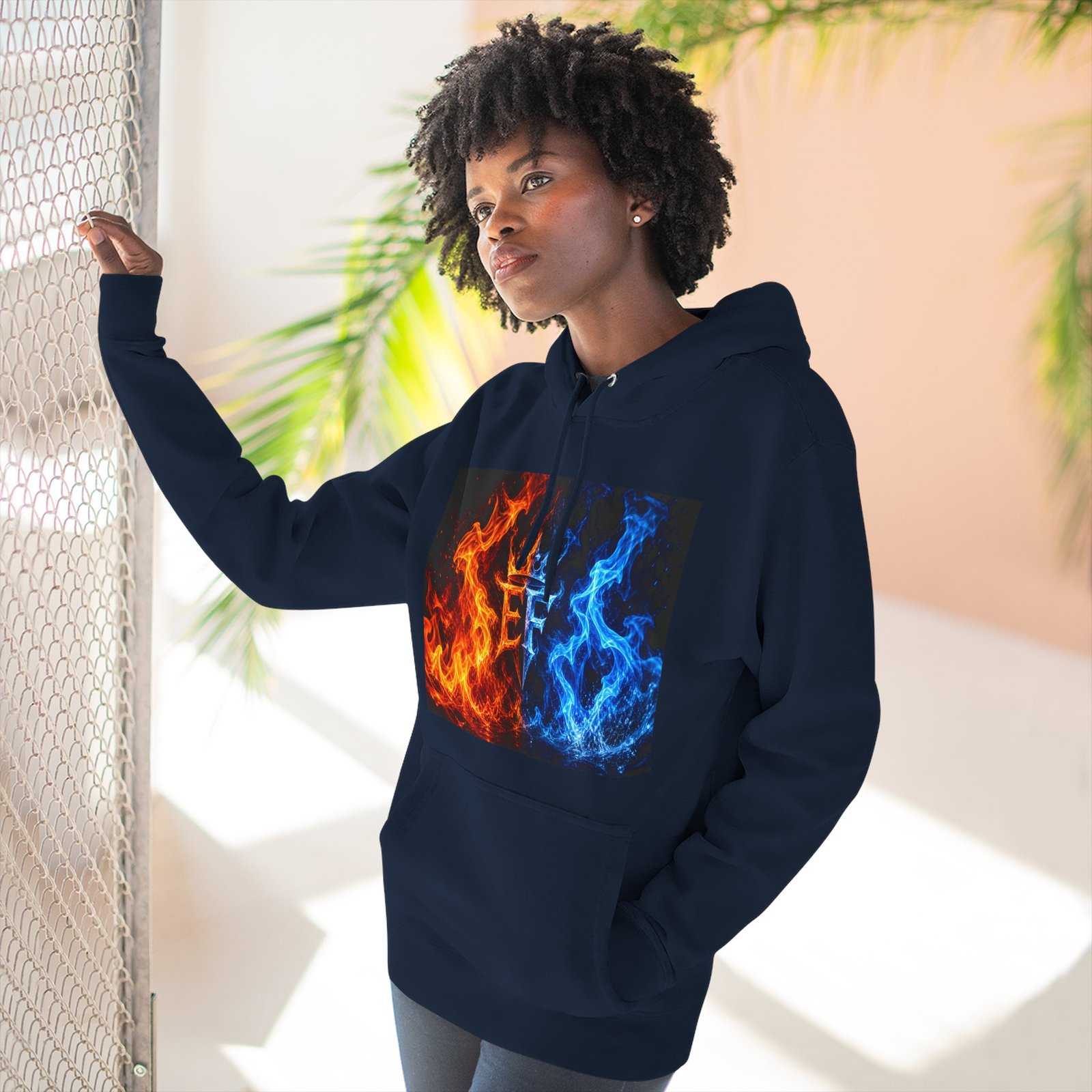 echoflame fire & ice crown hoodie — ff logo graphic fleece pullover echoflame fire & ice crown hoodie — ff logo graphic fleece pullover