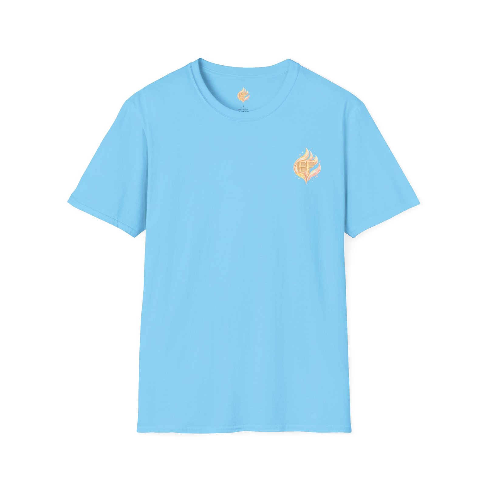 echoflame flame crest graphic t shirt — gold ember logo tee echoflame flame crest graphic t shirt — gold ember logo tee