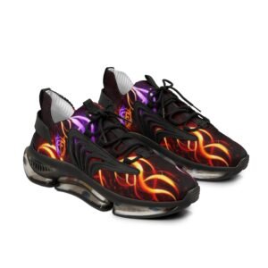 echoflame mesh sneakers — neon flame athletic shoes