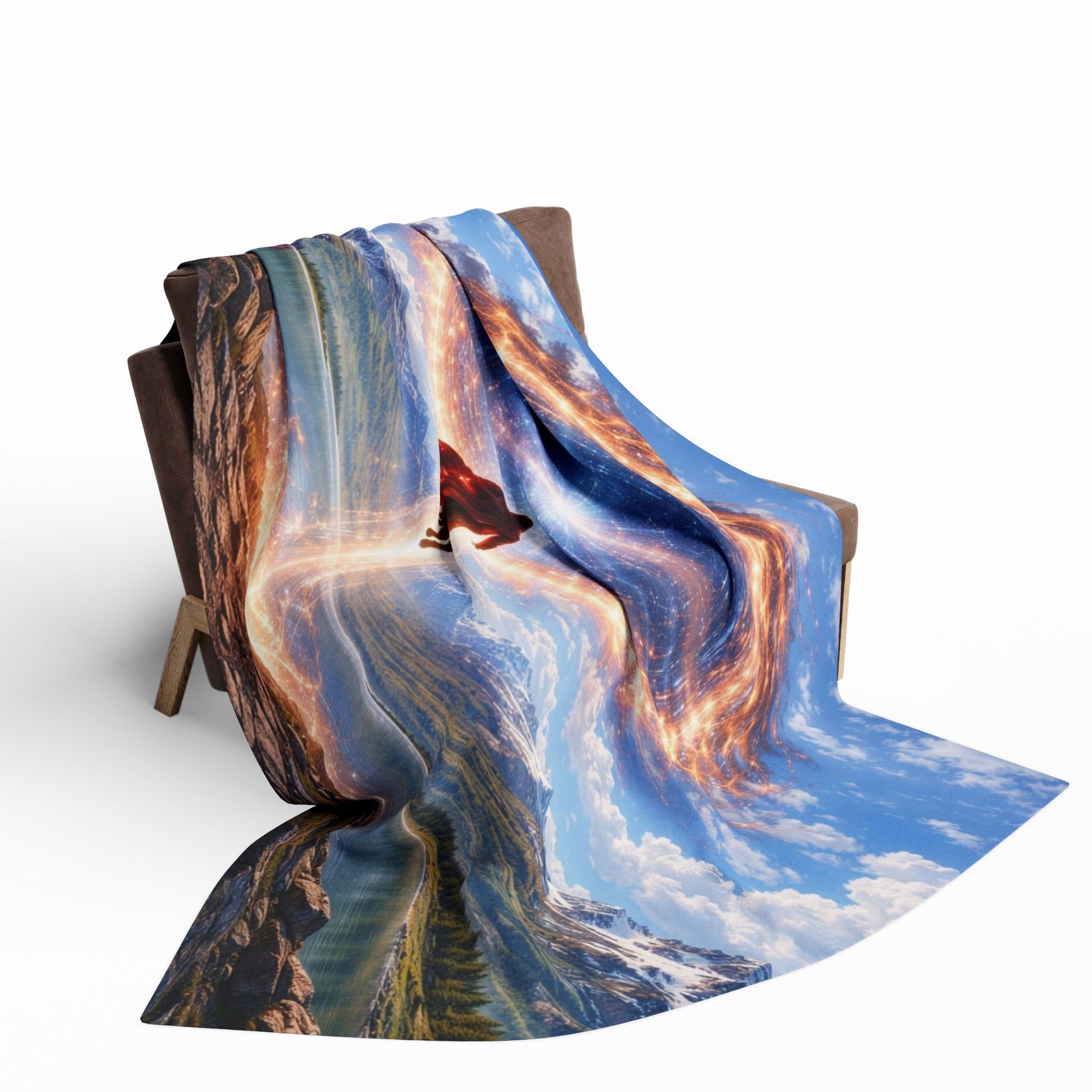 echoflame arctic fleece blanket — mystical portal superhero throw blanket echoflame arctic fleece blanket — mystical portal superhero throw blanket