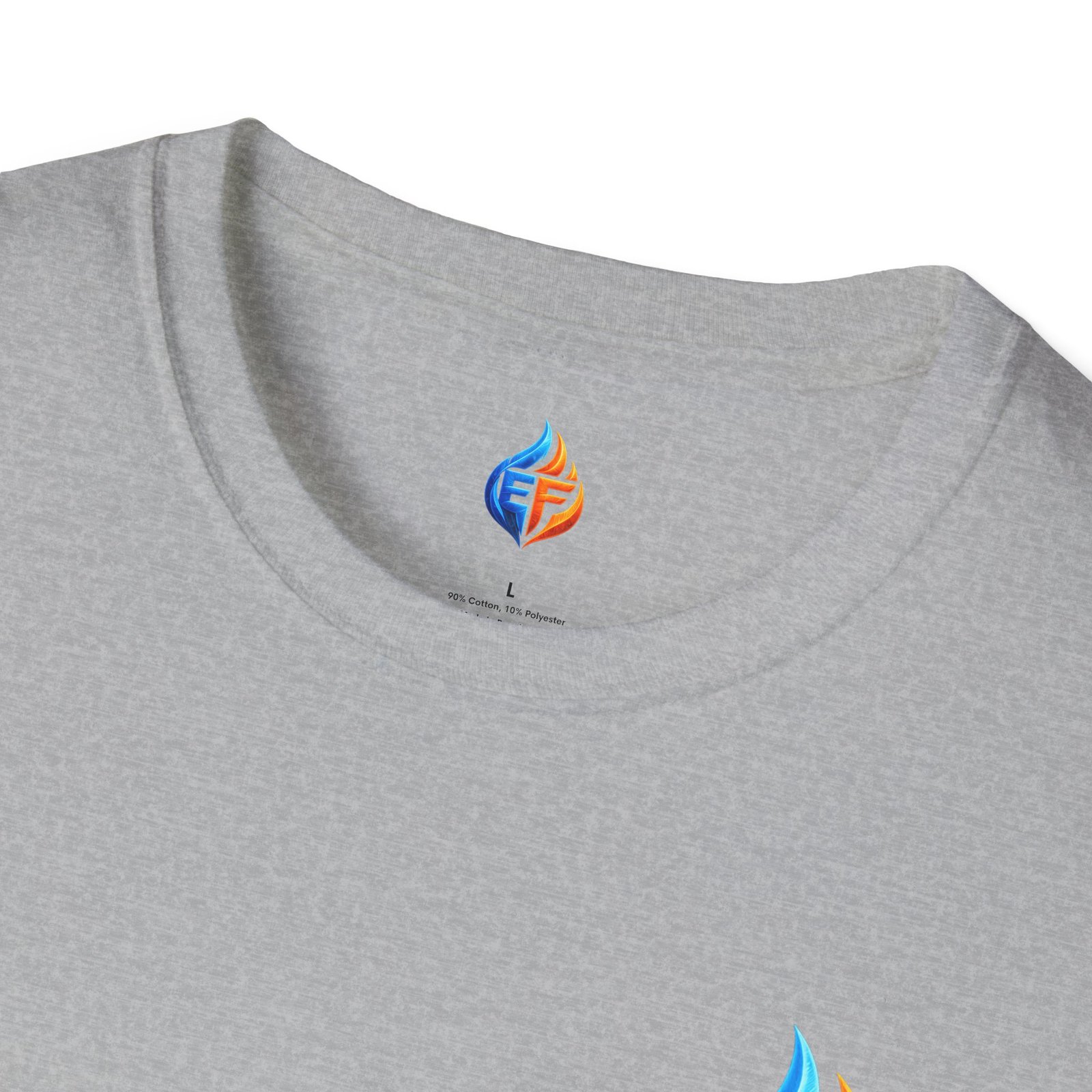 echo flame split fire & ice graphic t shirt echo flame split fire & ice graphic t shirt