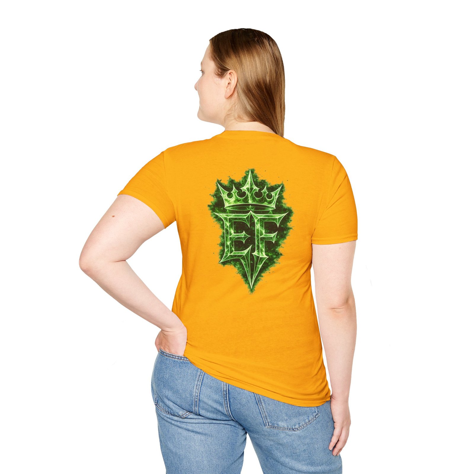 echoflame t shirt — emerald flame crown logo tee echoflame t shirt — emerald flame crown logo tee