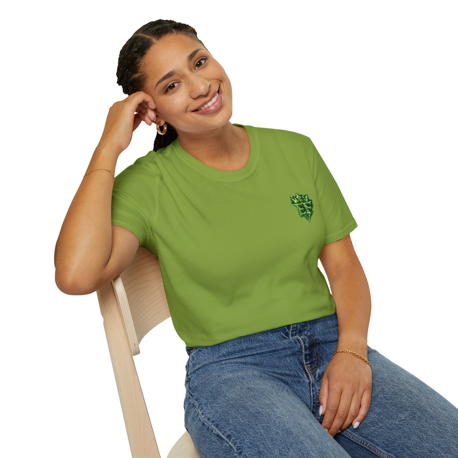 echoflame t shirt — emerald flame crown logo tee echoflame t shirt — emerald flame crown logo tee