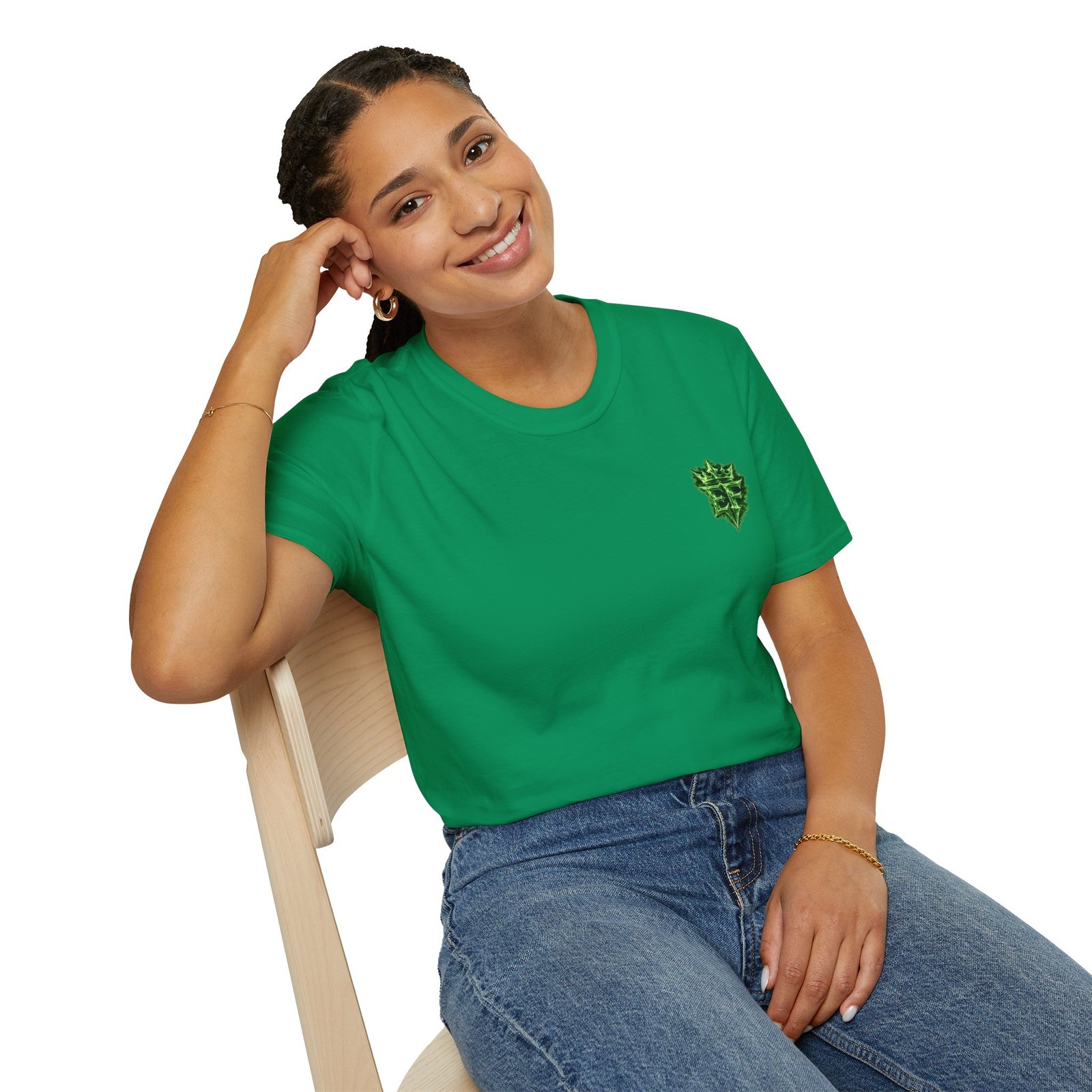 echoflame t shirt — emerald flame crown logo tee echoflame t shirt — emerald flame crown logo tee