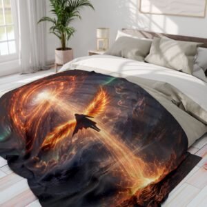 echoflame arctic fleece blanket angelic prism cosmic throw