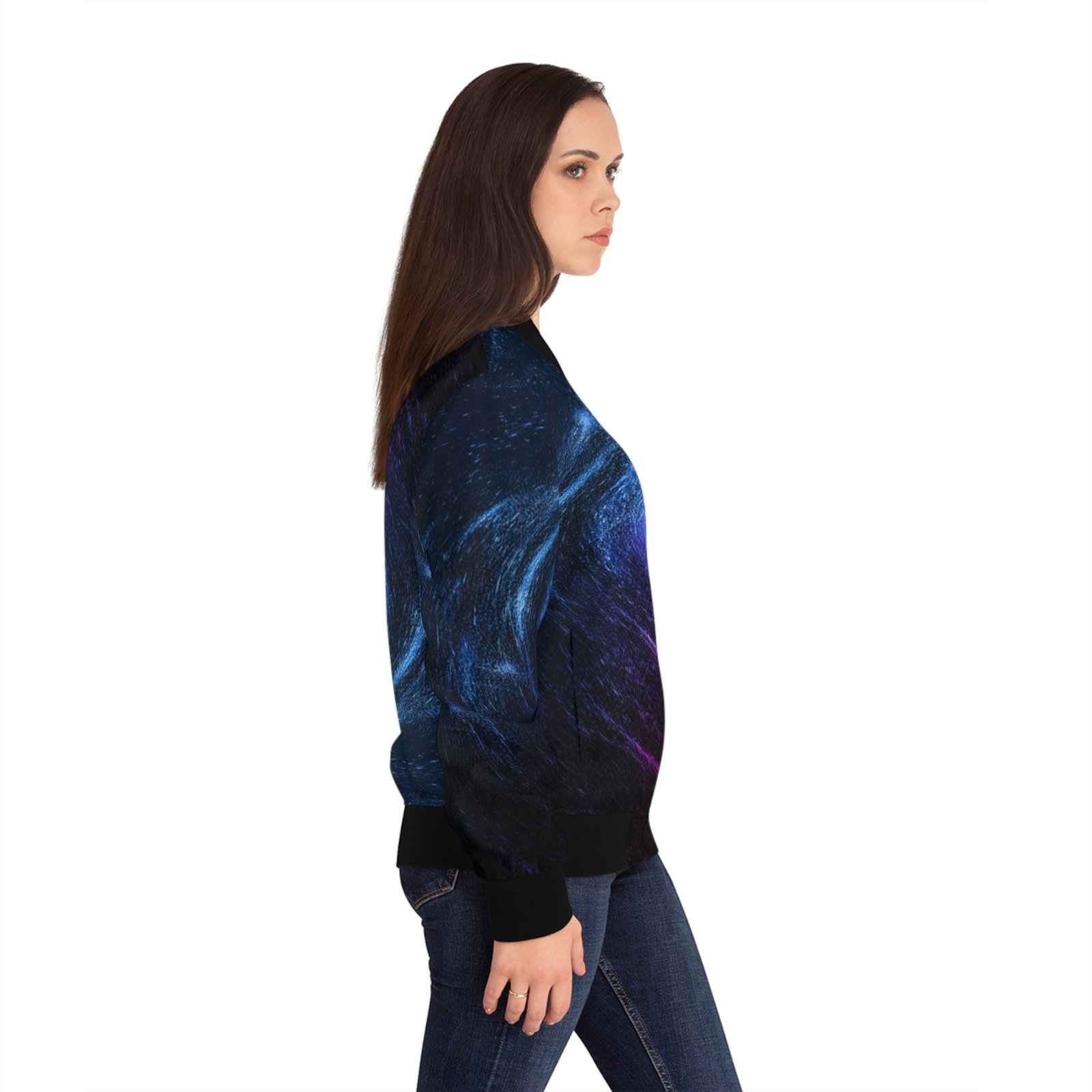 echoflame galaxy spiral bomber jacket — women's cosmic swirl aop jacket echoflame galaxy spiral bomber jacket — women's cosmic swirl aop jacket