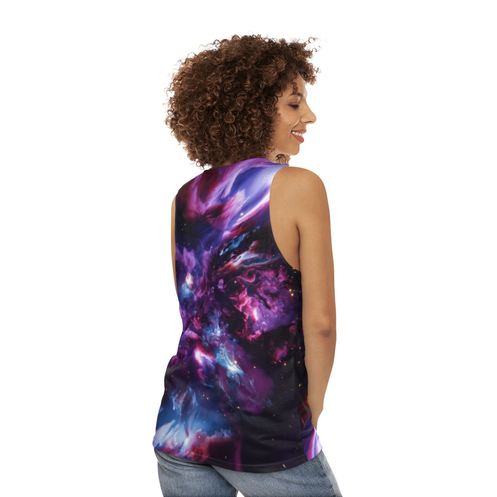 echoflame galaxy nebula tank top — purple space all over print tank echoflame galaxy nebula tank top — purple space all over print tank