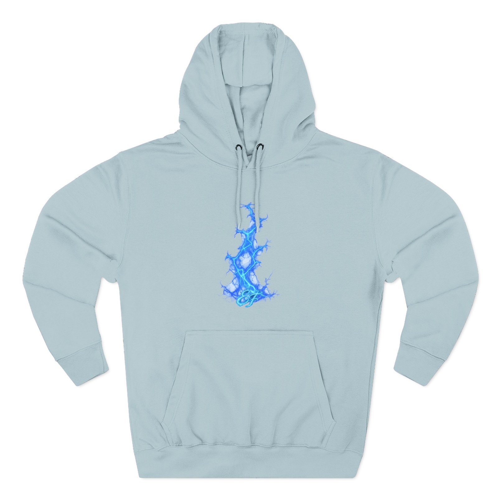 echoflame blue flame tree hoodie — ethereal lightning graphic fleece pullover echoflame blue flame tree hoodie — ethereal lightning graphic fleece pullover