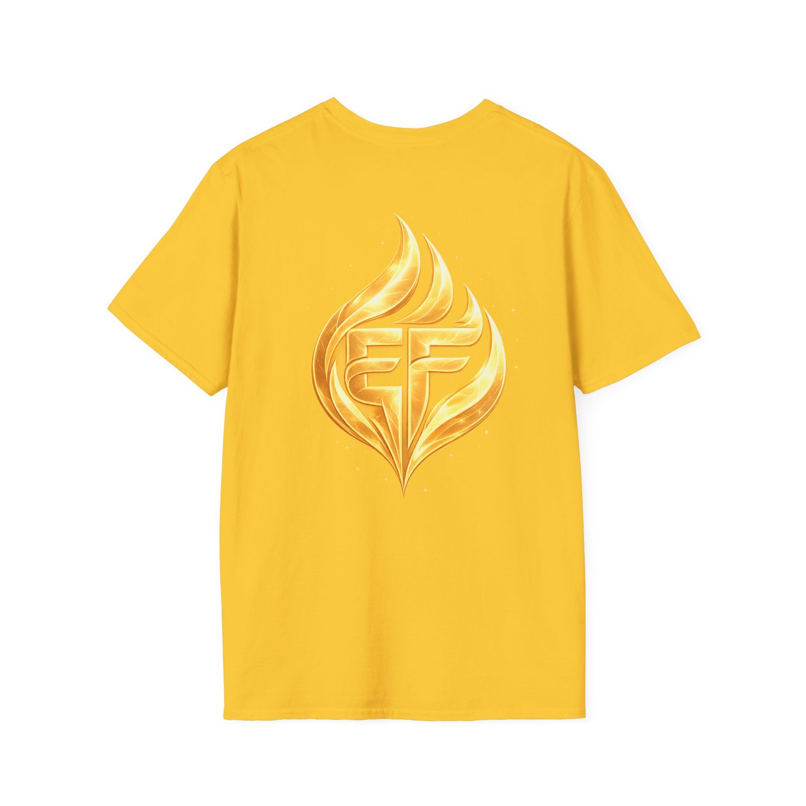 echoflame golden flame ef logo t shirt echoflame golden flame ef logo t shirt