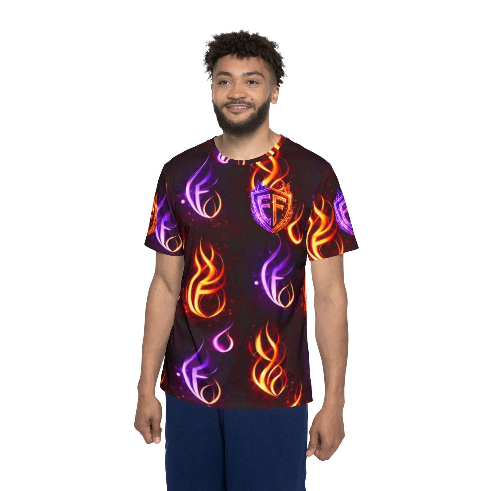echoflame crest jersey — men’s all over print athletic tee echoflame crest jersey — men’s all over print athletic tee