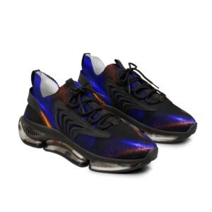 echoflame mesh sneakers — midnight blue abstract athletic shoes
