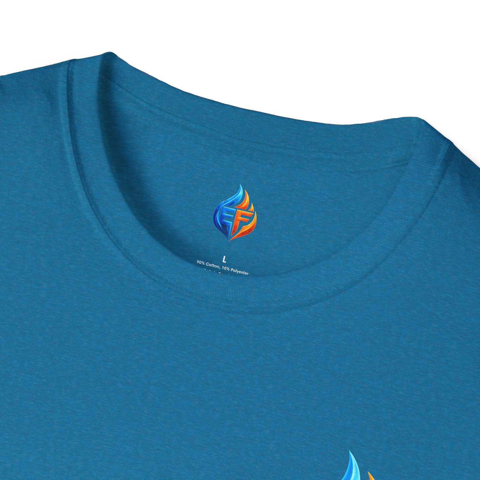 echo flame split fire & ice graphic t shirt echo flame split fire & ice graphic t shirt